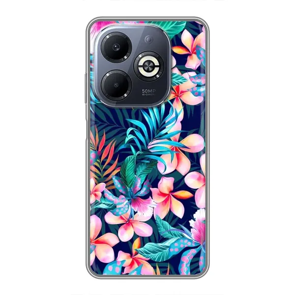 Чохол з принтом «Мальовничі квіти» для Infinix Smart 8 Plus
