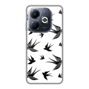 Чохол з пташками на Infinix Smart 8 Plus (VPrint) (Ластівки)