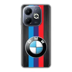 Чохол для Інфінікс Смарт 8 Плюс - з принтом БМВ (AlphaPrint) (Лого BMW)