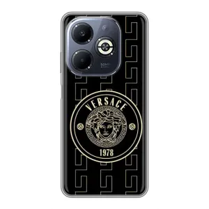 Чохли VERSACE для Інфінікс Смарт 8 Плюс (PREMIUMPrint) (Лого Версаче)