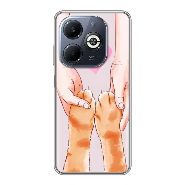 Чехол с принтом «Любовь к котикам» для Infinix Smart 8 Plus