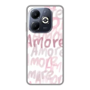 Чохол з розовим принтом для Infinix Smart 8 Plus (Аморе любов)