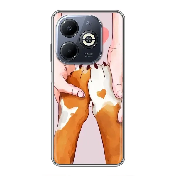 Чохол з принтом «Любовь до собак» для Infinix Smart 8 Plus