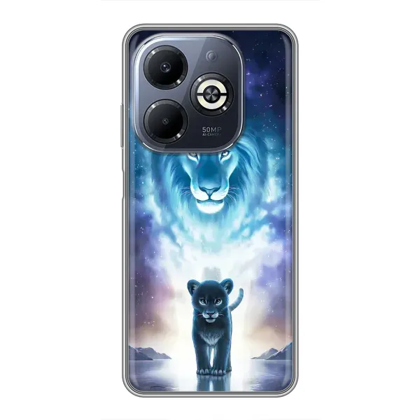 Чохол з принтом «Маленький лев» для Infinix Smart 8 Plus Чохол з принтом «Маленький лев» для Infinix Smart 8 Plus