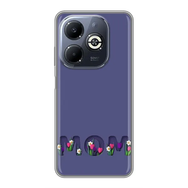 Чохол з принтом «Мама в квітах» для Infinix Smart 8 Plus Чохол з принтом «Мама в квітах» для Infinix Smart 8 Plus