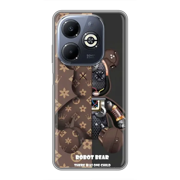 Чохол з принтом «Ведмідь Луі Вітон» для Infinix Smart 8 Plus Чохол з принтом «Ведмідь Луі Вітон» для Infinix Smart 8 Plus