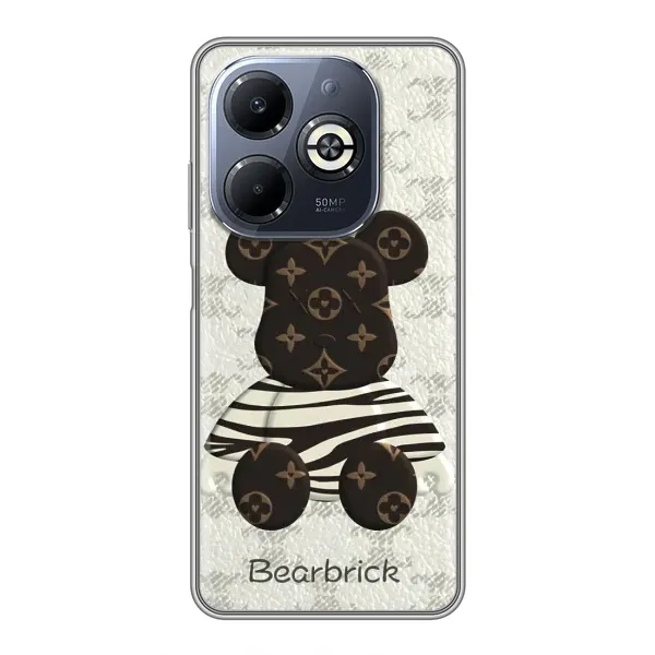 Чохол з принтом «Ведмідь LV» для Infinix Smart 8 Plus Чохол з принтом «Ведмідь LV» для Infinix Smart 8 Plus