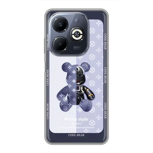 Чохол з принтом «Медведик LV» для Infinix Smart 8 Plus Чохол з принтом «Медведик LV» для Infinix Smart 8 Plus