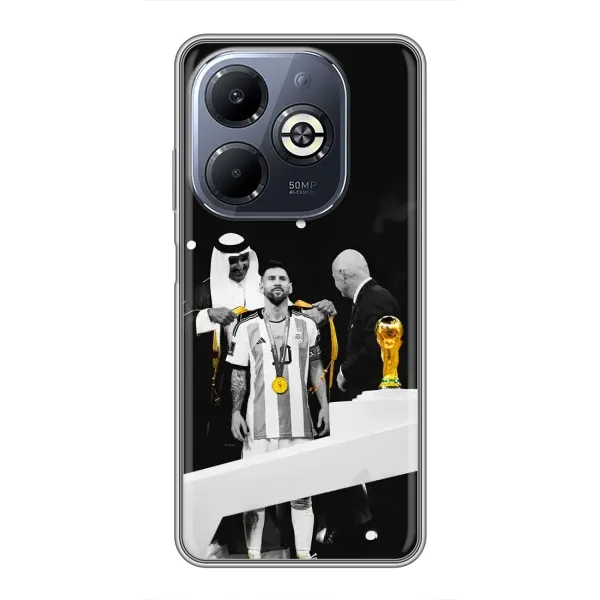Чохол з принтом «Мессі коронований» для Infinix Smart 8 Plus