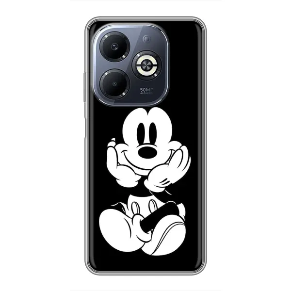 Чохол з принтом «Маус на чорному» для Infinix Smart 8 Plus
