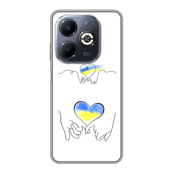 Чохол з принтом «Мир Україні» для Infinix Smart 8 Plus
