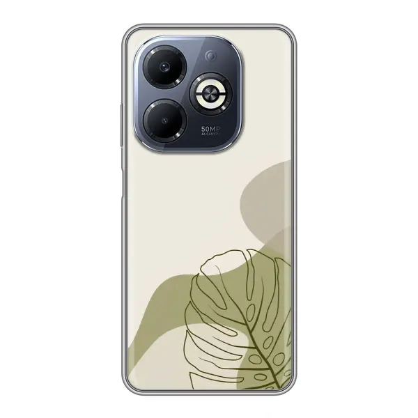 Чохол з принтом «Зелена монстера дизайн» для Infinix Smart 8 Plus Чохол з принтом «Зелена монстера дизайн» для Infinix Smart 8 Plus