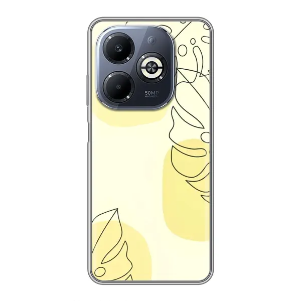 Чохол з принтом «Жовта монстера арт» для Infinix Smart 8 Plus Чохол з принтом «Жовта монстера арт» для Infinix Smart 8 Plus