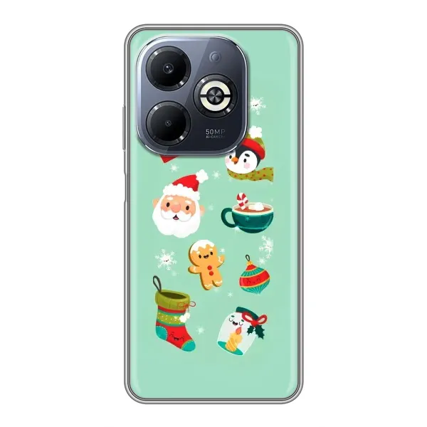 Чехол с принтом «Настроение НГ» для Infinix Smart 8 Plus Чехол с принтом «Настроение НГ» для Infinix Smart 8 Plus