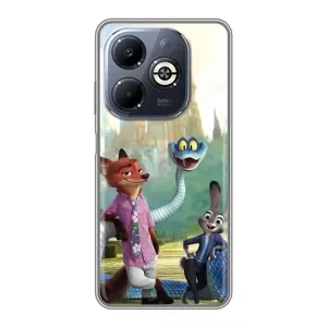 Чохол з принтом «Герої мультфільму Зоотрополіс» для Infinix Smart 8 Plus