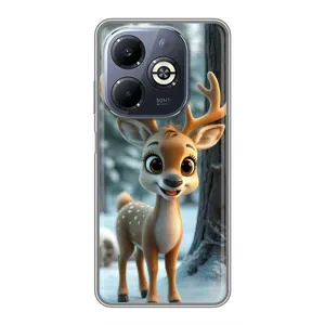 Чохол з принтом «Оленятко в лісі» для Infinix Smart 8 Plus