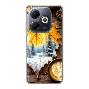 Чохол з унікальним дизайном 'Осінь з кавою' для Infinix Smart 8 Plus (Осінньо-зимова кава)