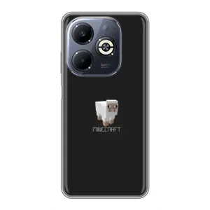 Чохол Майнкрафт на Infinix Smart 8 Plus (AlphaPrint) Minecraft (Овечка Майнкрафт)