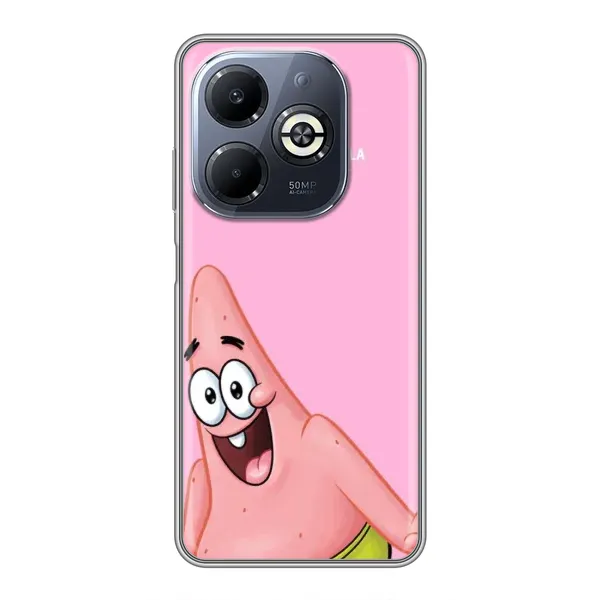 Чохол з принтом «Персонаж Патрік» для Infinix Smart 8 Plus Чохол з принтом «Персонаж Патрік» для Infinix Smart 8 Plus