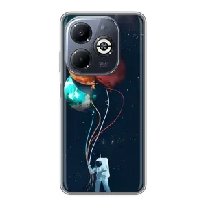 Космічні Чохли для Інфінікс Смарт 8 Плюс (VPrint) (Планети кульки)