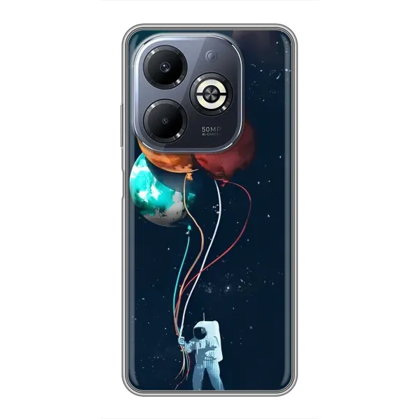 Чехол с принтом «Планеты шарики» для Infinix Smart 8 Plus