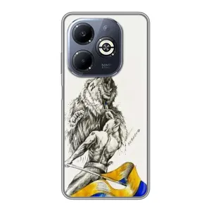 Чохли (Доброго вечора, ми за України) для Інфінікс Смарт 8 Плюс (AlphaPrint) (Перемога)