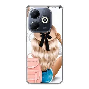 Чехол с печатью для Infinix Smart 8 Plus - (Мода) (AlphaPrint) (Путешествие)
