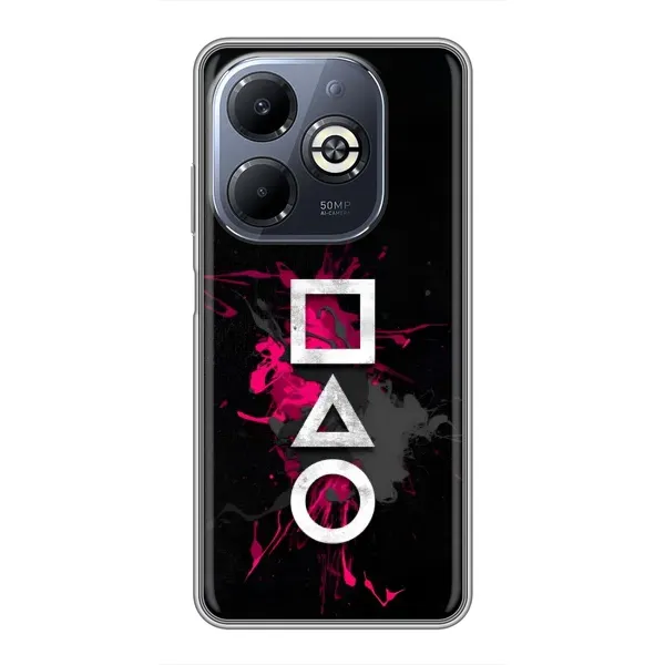 Чохол з принтом «Символи Гра кальмара» для Infinix Smart 8 Plus