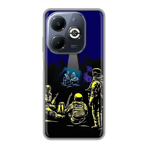 Чохол з принтом «Різдво в Україні» для Infinix Smart 8 Plus Чохол з принтом «Різдво в Україні» для Infinix Smart 8 Plus