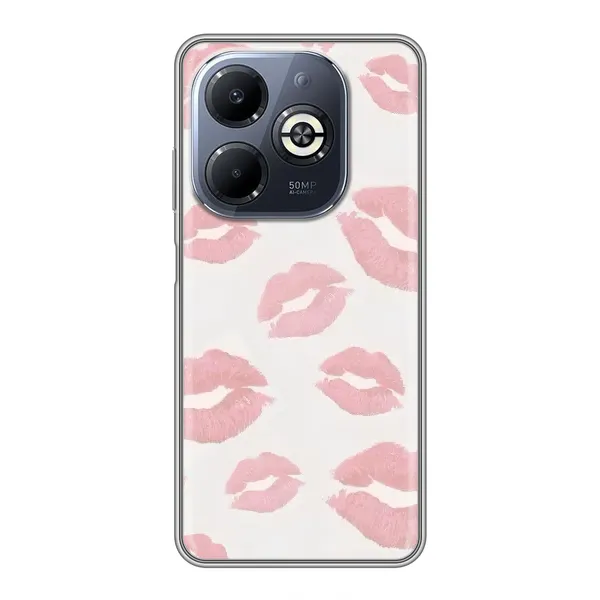 Чохол з принтом «Рожеві губи» для Infinix Smart 8 Plus Чохол з принтом «Рожеві губи» для Infinix Smart 8 Plus