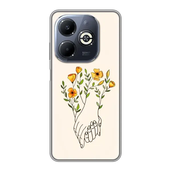Чехол с принтом «Руки любви» для Infinix Smart 8 Plus Чехол с принтом «Руки любви» для Infinix Smart 8 Plus