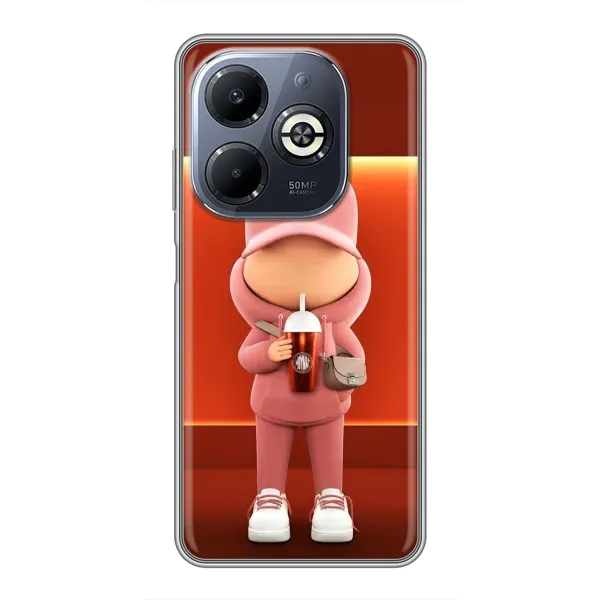 Чохол з принтом «З Кавою» для Infinix Smart 8 Plus Чохол з принтом «З Кавою» для Infinix Smart 8 Plus