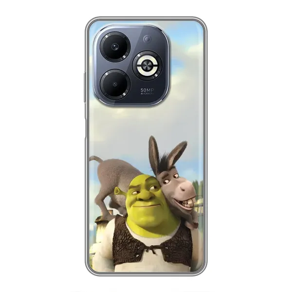 Чохол з принтом «Шрек та Осел» для Infinix Smart 8 Plus