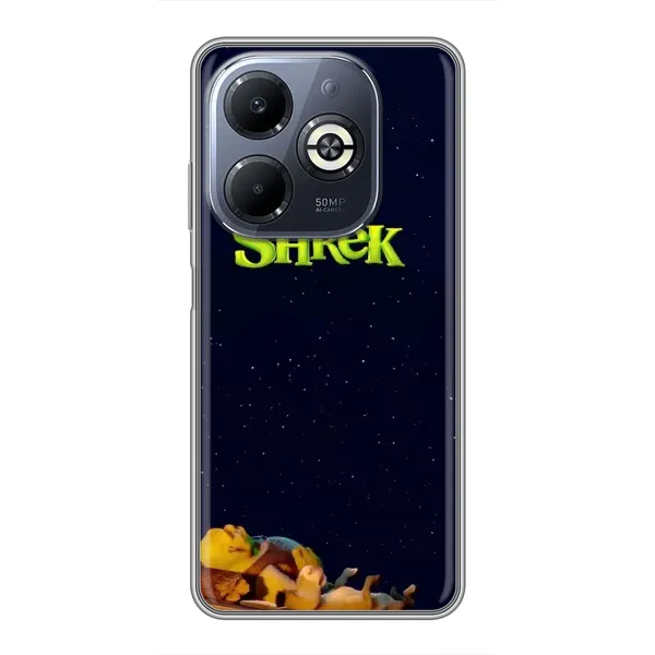 Чохол з принтом «Відпочиваючий Шрек» для Infinix Smart 8 Plus