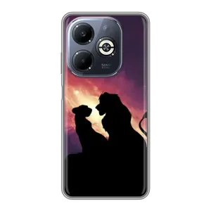 Чохол з принтом «Силует Сімба і Налу» для Infinix Smart 8 Plus