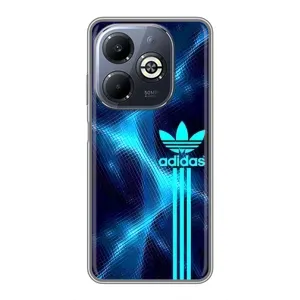 Чохли Адидас для Infinix Smart 8 Plus (AlphaPrint) (Синій Адідас)