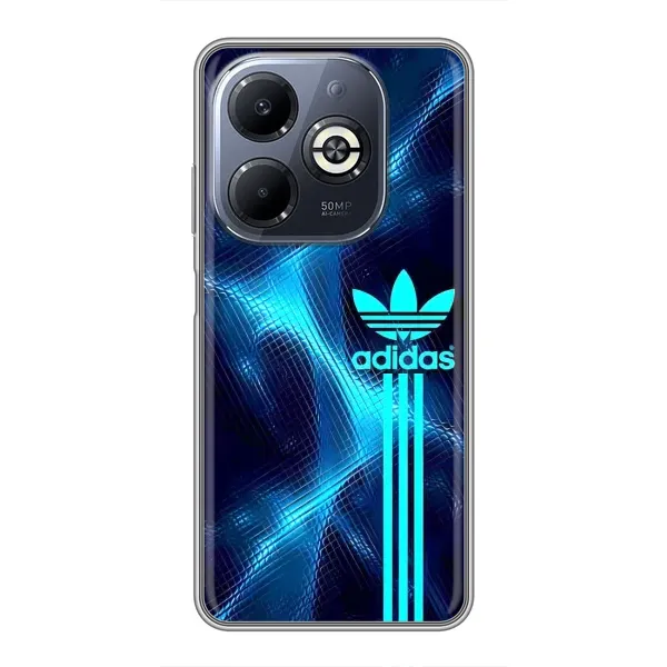 Чохол з принтом «Синій Адідас» для Infinix Smart 8 Plus