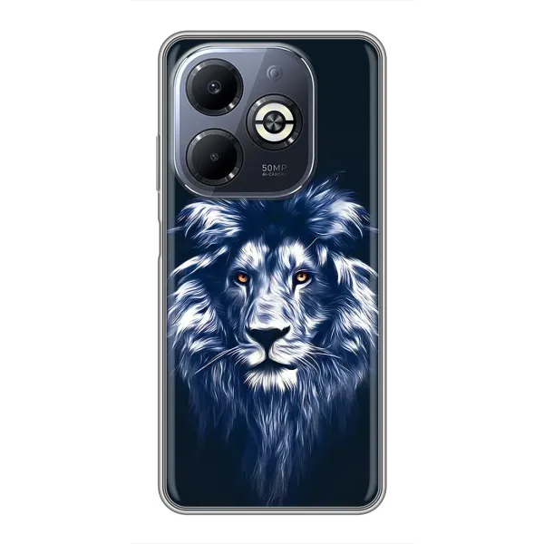 Чохол з принтом «Синій Лев» для Infinix Smart 8 Plus Чохол з принтом «Синій Лев» для Infinix Smart 8 Plus