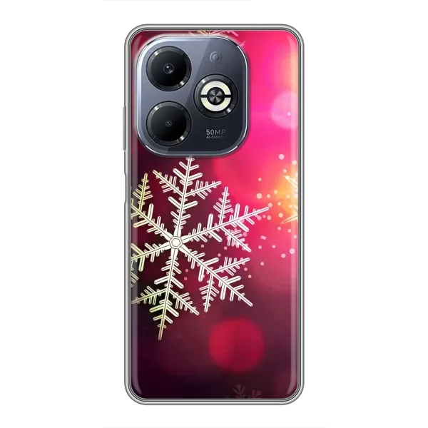 Чехол с принтом «Снежинка» для Infinix Smart 8 Plus Чехол с принтом «Снежинка» для Infinix Smart 8 Plus