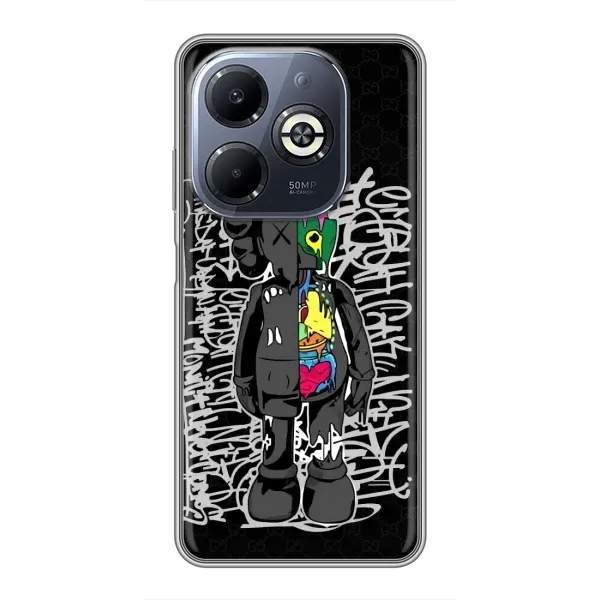 Чохол з принтом «Стиль Bearbrick» для Infinix Smart 8 Plus