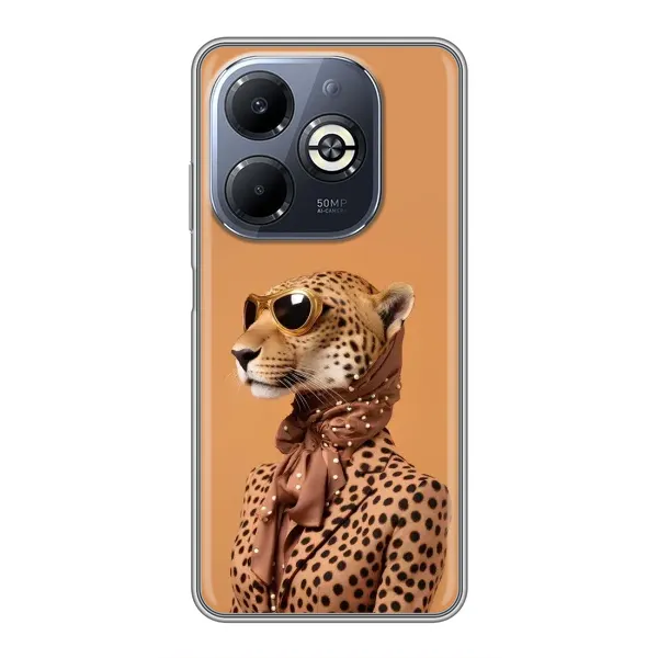 Чехол с принтом «Стильный леопард» для Infinix Smart 8 Plus Чехол с принтом «Стильный леопард» для Infinix Smart 8 Plus