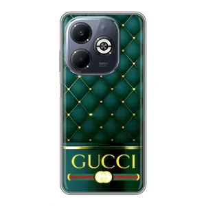 Чохли GUCCI для Інфінікс Смарт 8 Плюс (AlphaPrint) (Текстура Гуччі)