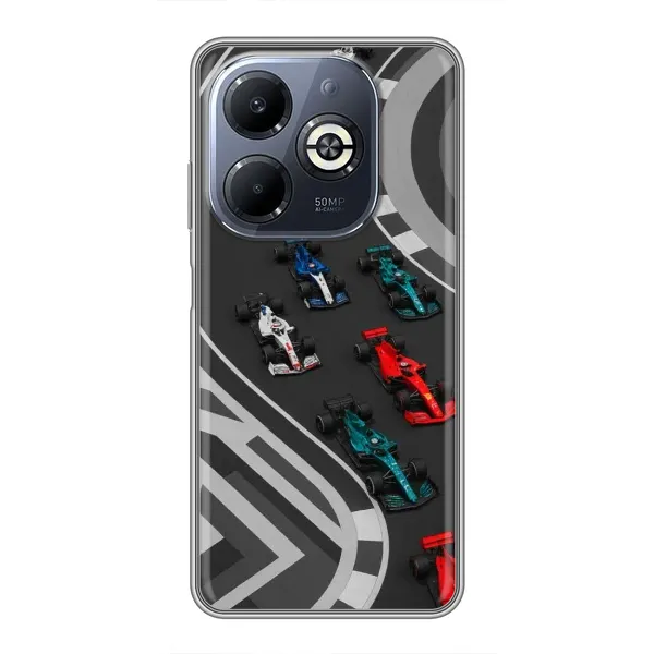 Чохол з принтом «Траса Ф1» для Infinix Smart 8 Plus