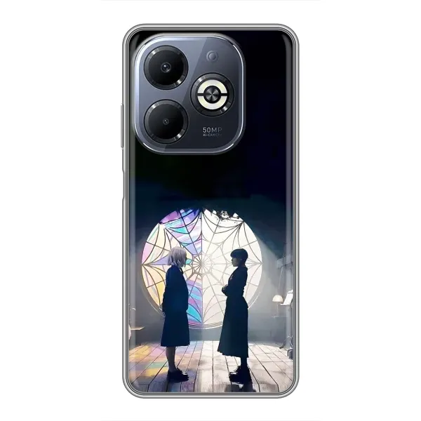 Чехол с принтом «Уэнздей и Инид» для Infinix Smart 8 Plus Чехол с принтом «Уэнздей и Инид» для Infinix Smart 8 Plus
