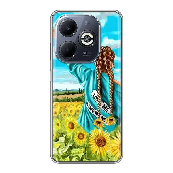 Чохол з принтом «Україночка» для Infinix Smart 8 Plus