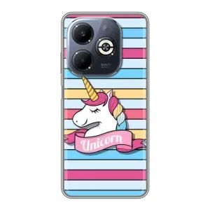 Чохол для Інфінікс Смарт 8 Плюс - (Єдинорожки - Новинки) (AlphaPrint) (Unicorn)