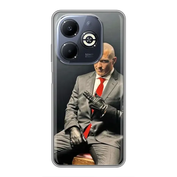 Чохол з принтом «Усик Hitman» для Infinix Smart 8 Plus