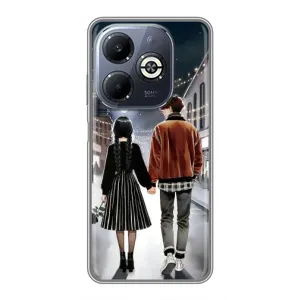 Чохол з принтом «Венздей та Тайлер» для Infinix Smart 8 Plus