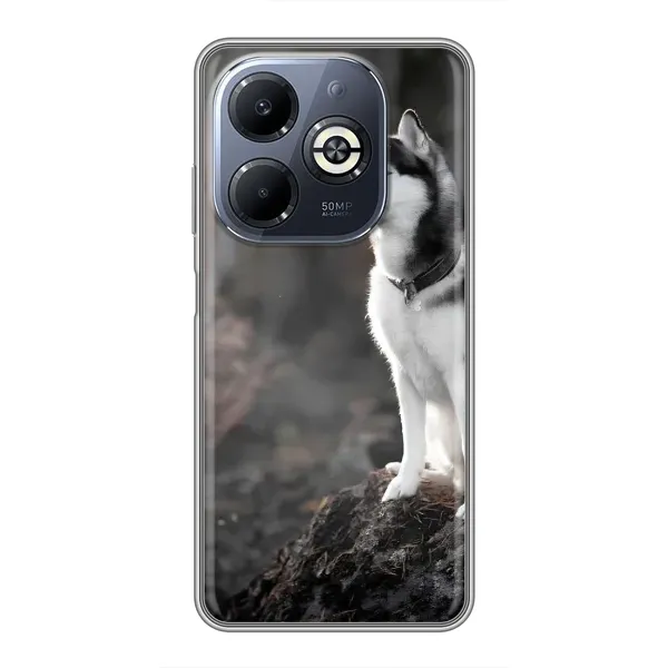 Чохол з принтом «Вірний собака» для Infinix Smart 8 Plus Чохол з принтом «Вірний собака» для Infinix Smart 8 Plus