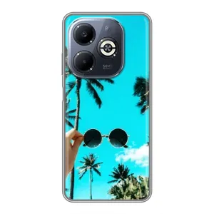 Силіконовий чохол з КАРТИНКАМИ літо для Infinix Smart 8 Plus (AlphaPrint) (Погляд літо)